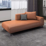 Modern Simple Creative Fabric Sofa Chaise Lounge Living Room Balcony Solid Wood Chaise Longue Hotel Homestay Chaise Couch