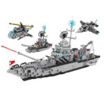 Aircraft Carrier Model Building Blocks Military Warship Bricks Boy Gift Educational Puzzle Toy
