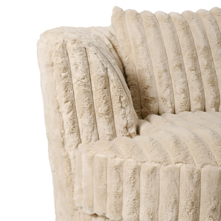 High Density Foam Luxury Velvet Fabric 360 Degree Swivel Bedroom Single Lovely Comfortable Sofa Armchair - Image 6