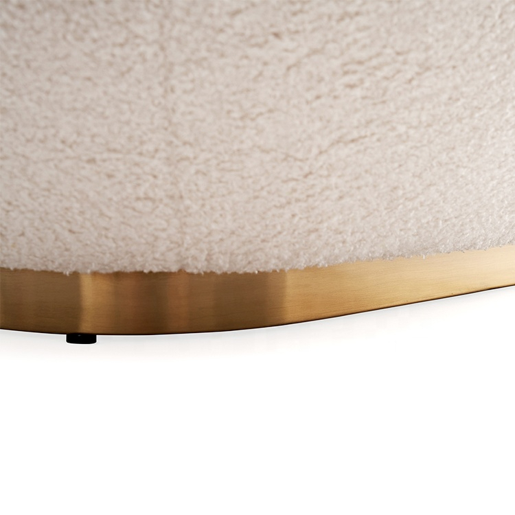 Casual Style Sherpa Wool Sofa Chair High End Home Living Room Single Lounge Chair - Image 2